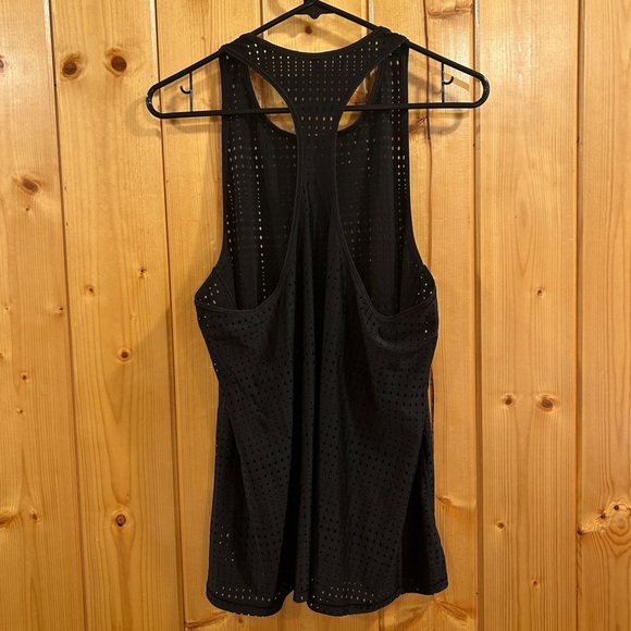 Athleta A Game Mesh Tank Top Black Size L - Picture 7 of 7